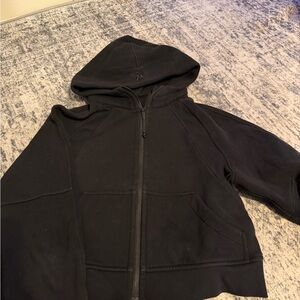 Lululemon black scuba full zip hoodie